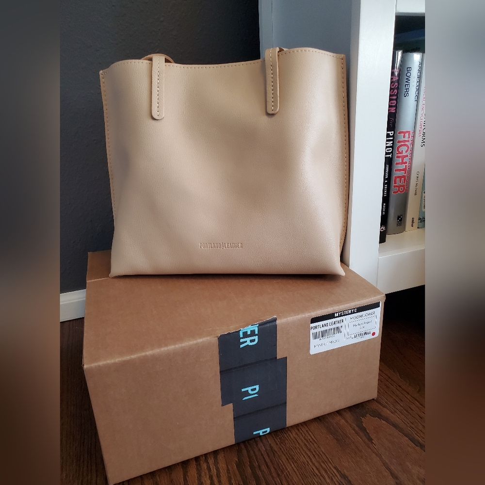 NIB Portland Leather Goods Medium August Tote Moonflower